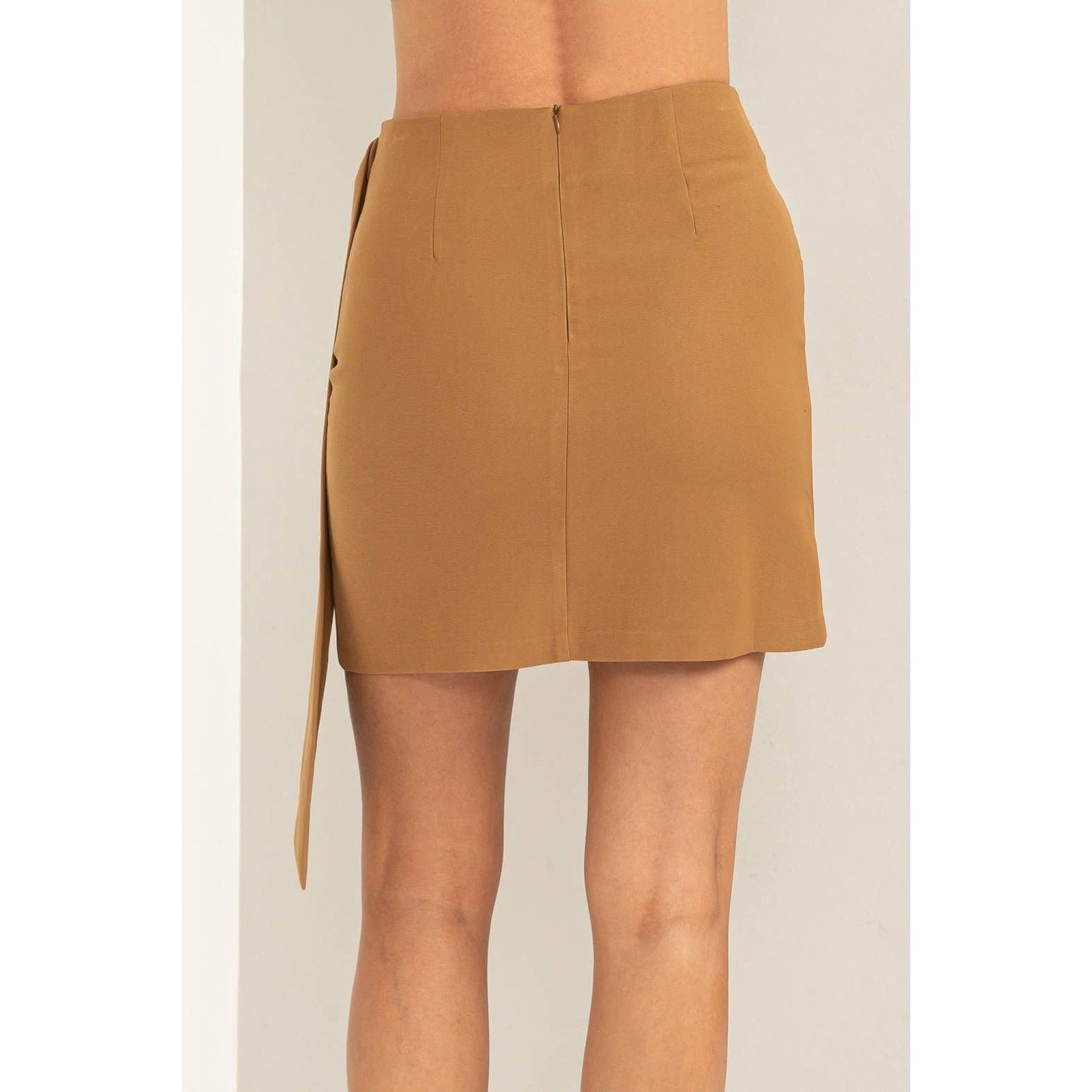 Perfect Together Gathered Front Mini Skirt