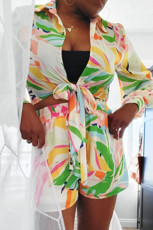 Tops, Printed Tops, Tie Top