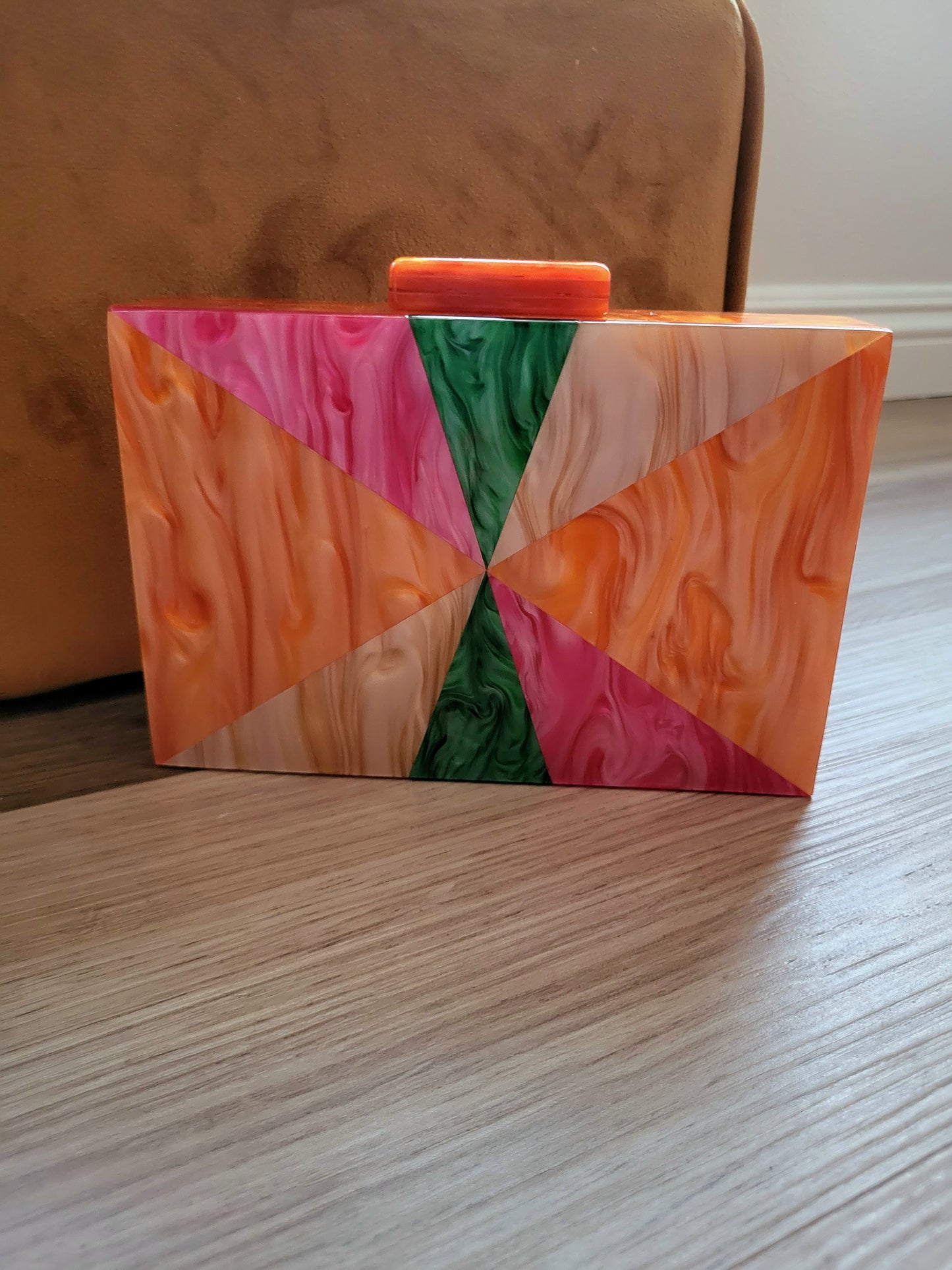 Multi Color Acrylic Clutch Purse