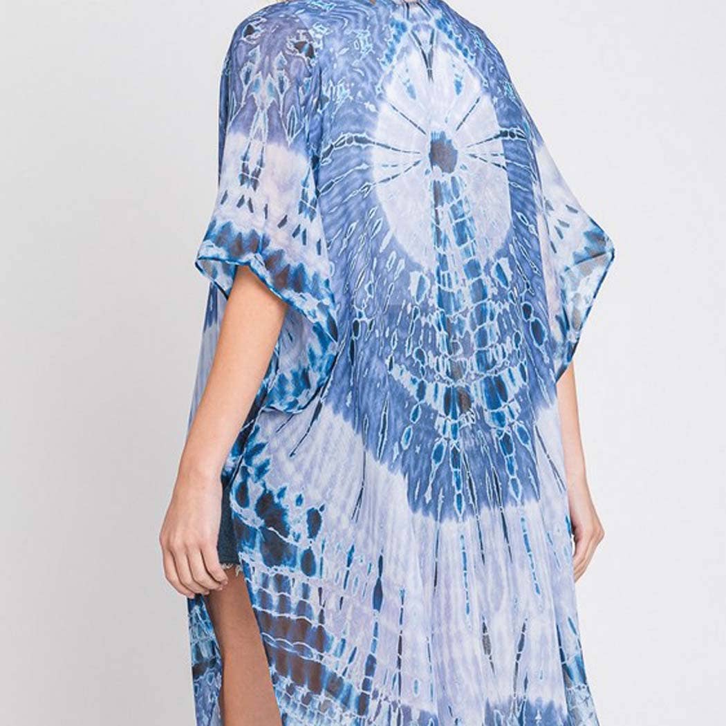 TIE DYE PRINT KIMONO: PK
