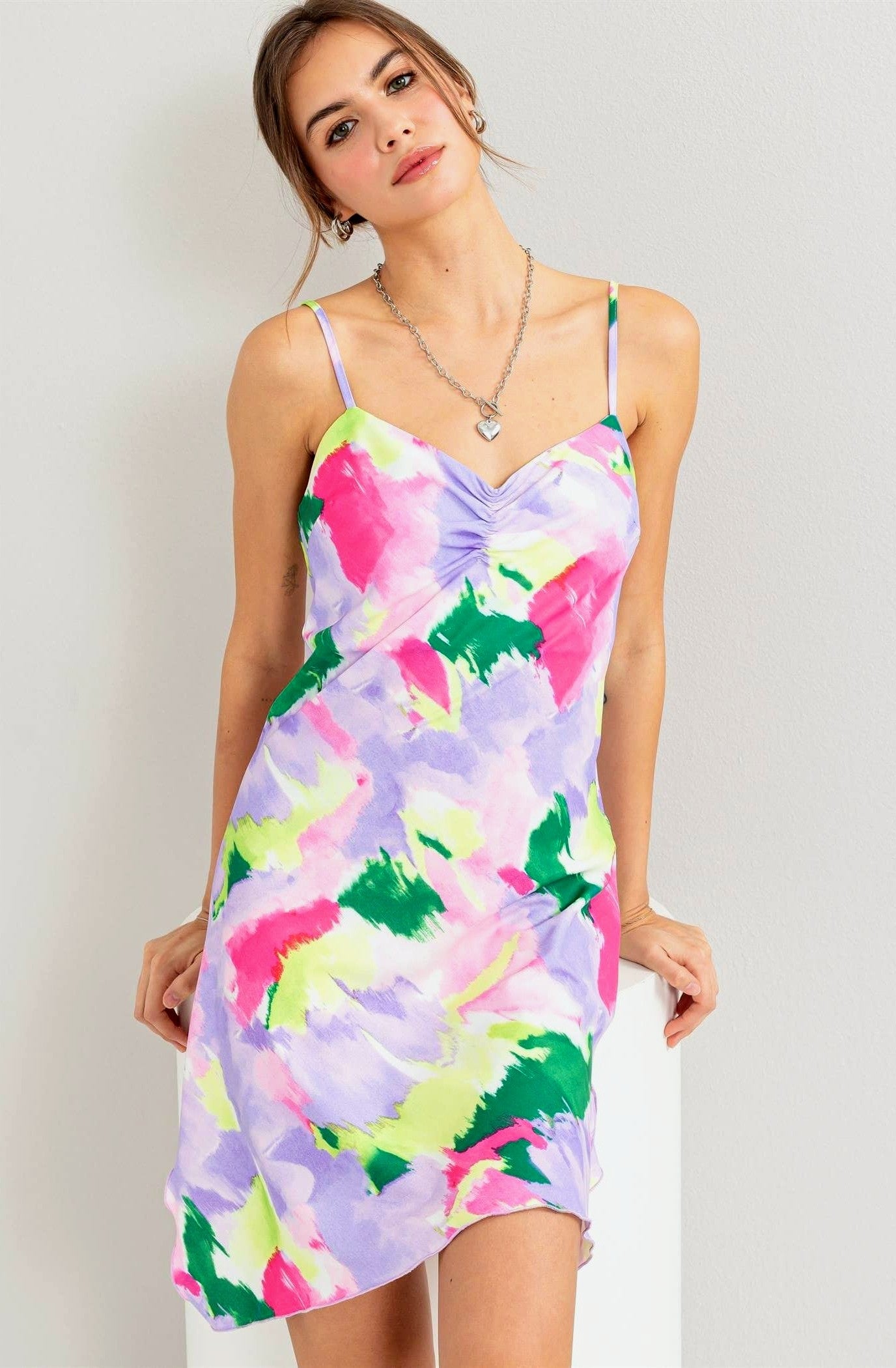 Dresses, Spring 2024 Dresses, Mini Dress, Printed Mini Dress, Shop Yen US