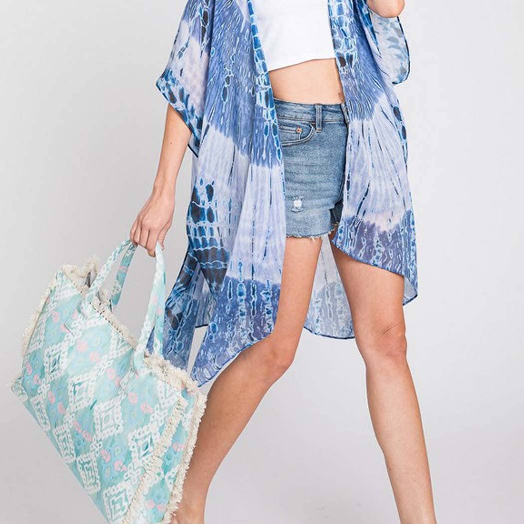TIE DYE PRINT KIMONO: PK