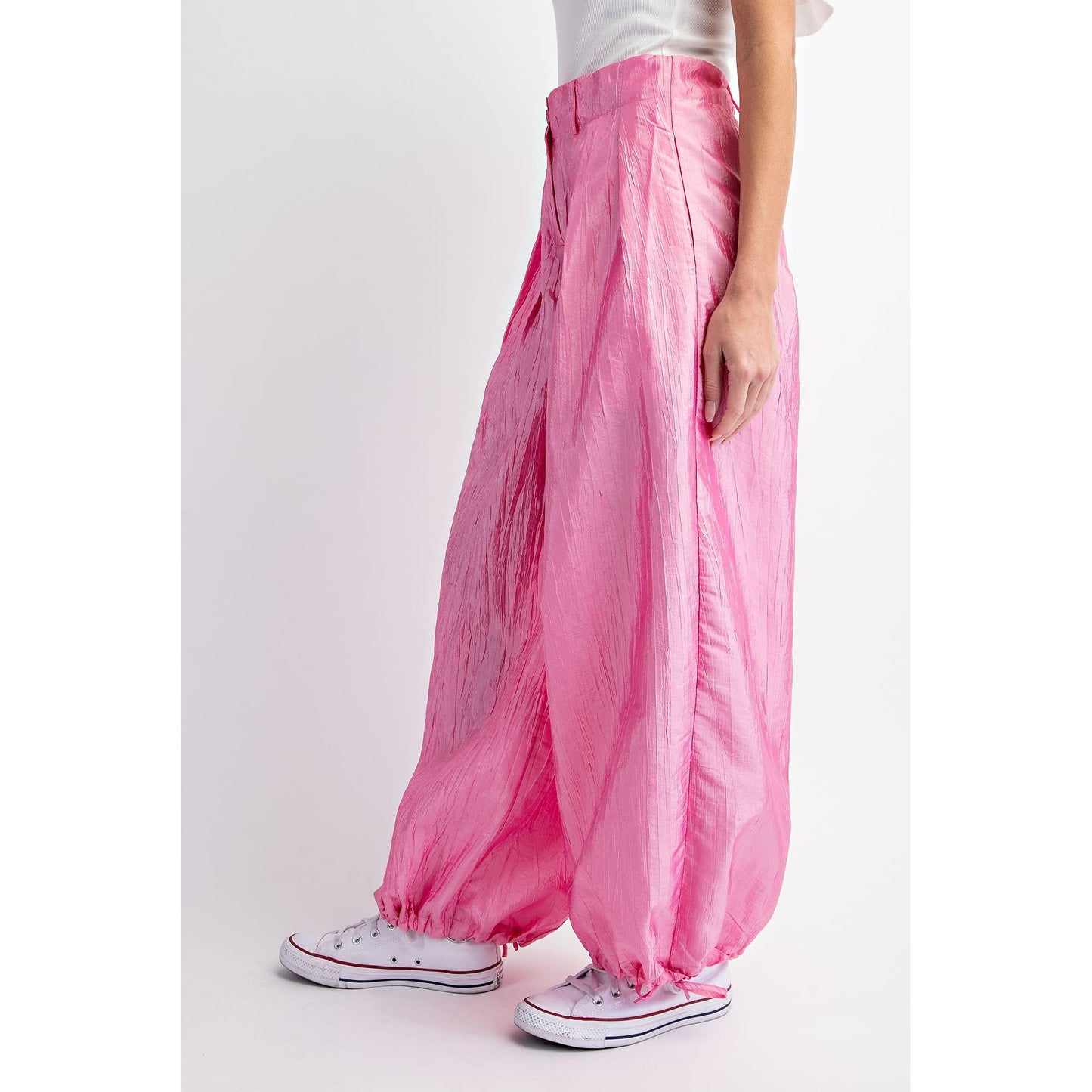 Vivi Crinkled High Waist Pant