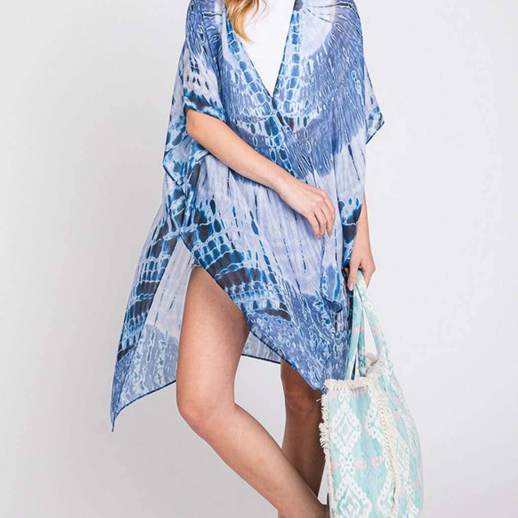 TIE DYE PRINT KIMONO: PK