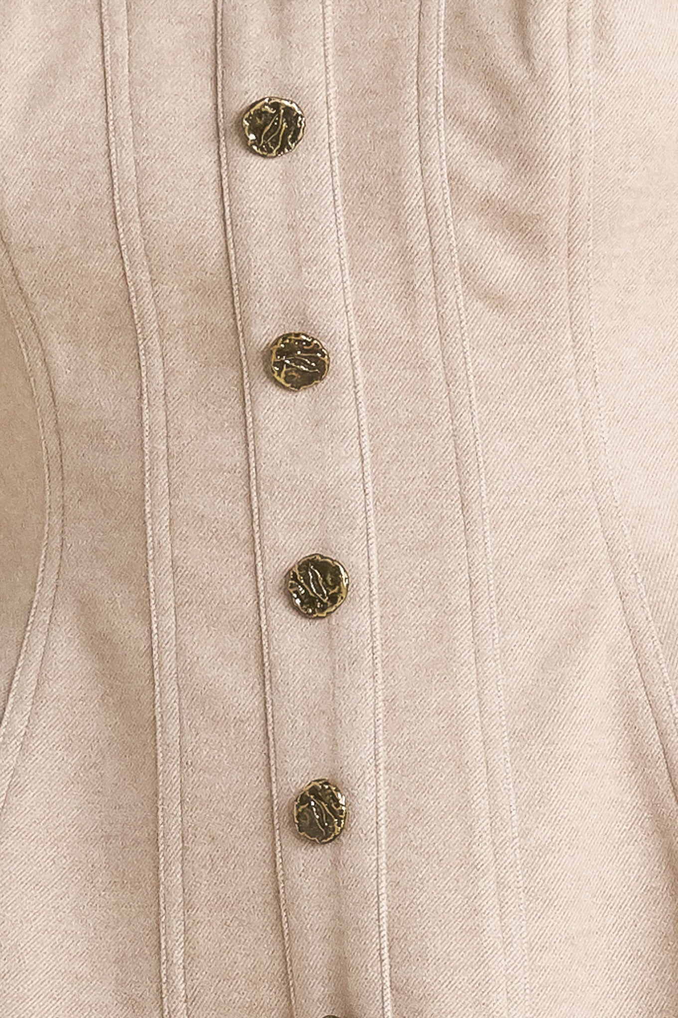 BECCA MODERN CORSET MOCHA KNIT TOP