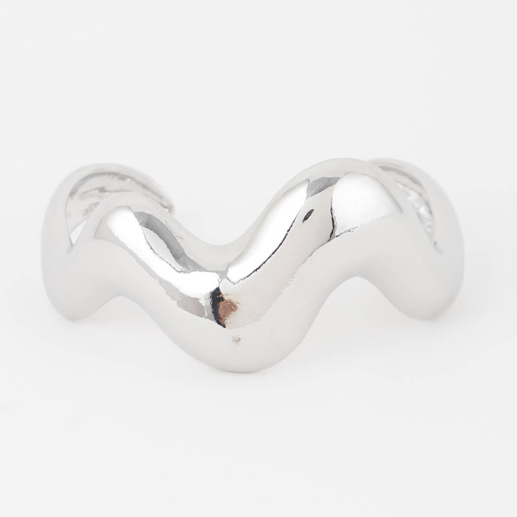 PLEATED STROKE CUFF BRACELET: SL