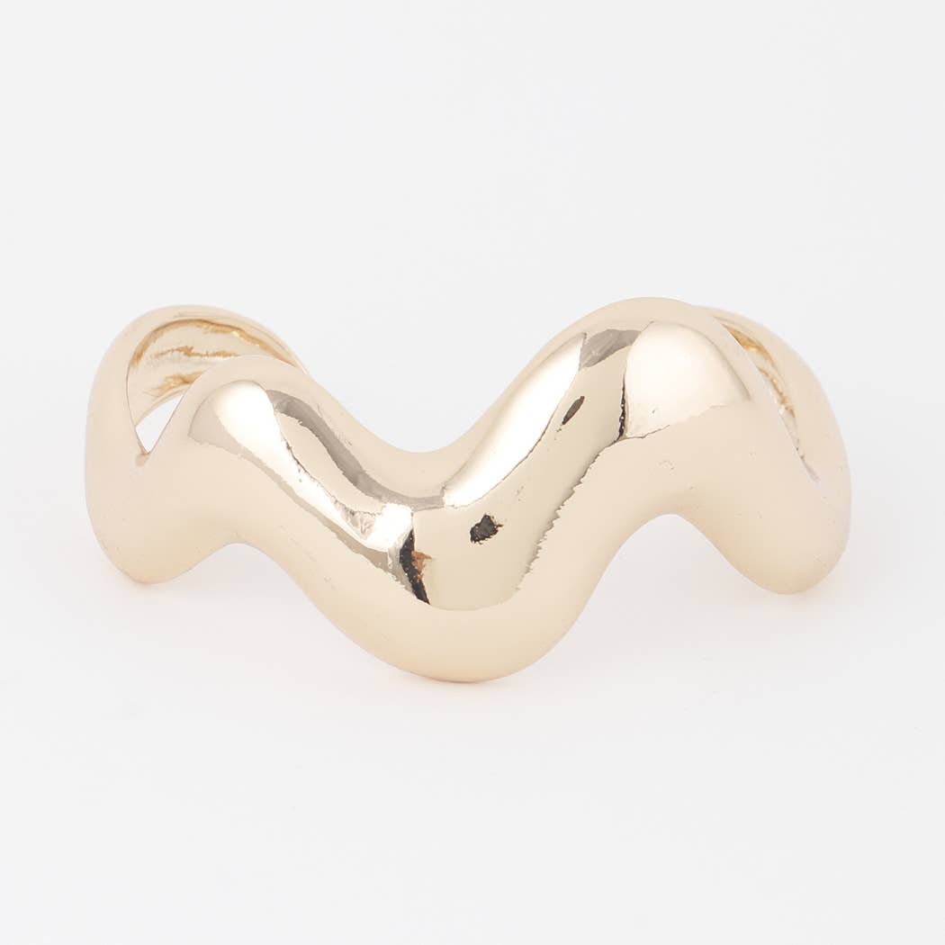 PLEATED STROKE CUFF BRACELET: SL