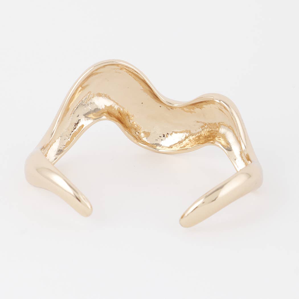 PLEATED STROKE CUFF BRACELET: SL