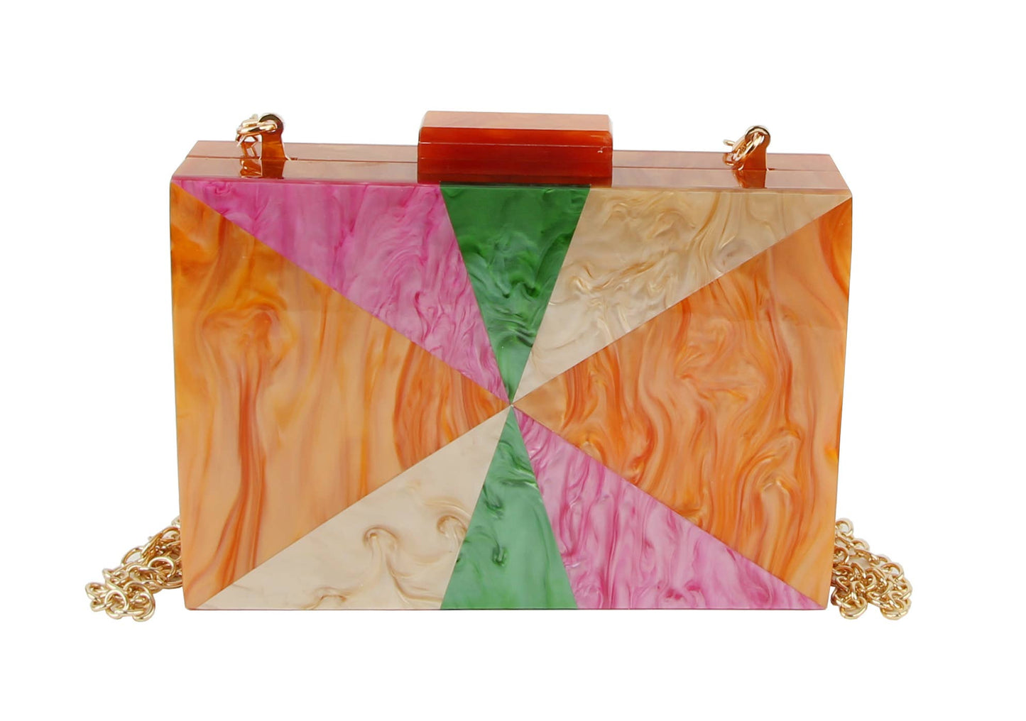 Multi Color Acrylic Clutch Purse