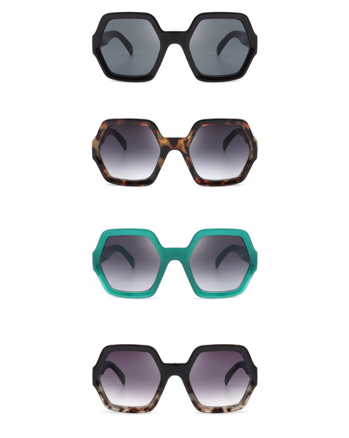 Geometric Oversized Vintage Sunglasses
