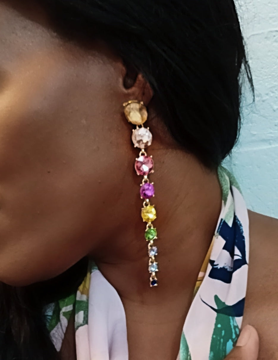 a woman in a dress and a tie