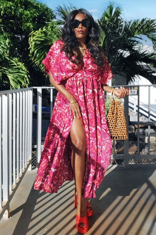 Dresses, New Dresses, Red Dress, Falling For You Woven Printed Maxi Dress