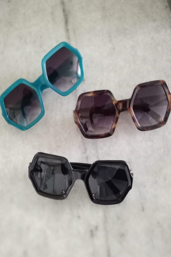 Geometric Oversized Vintage Sunglasses