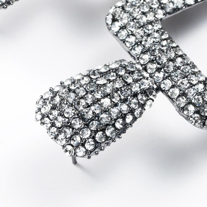 Large Silver Rhinestone Doorknockers
