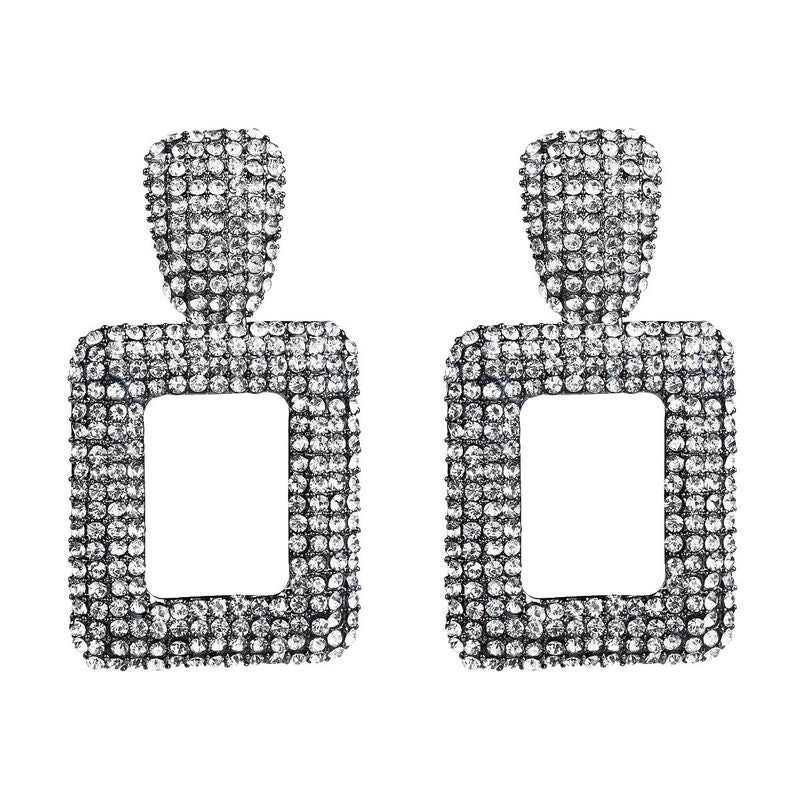 Large Silver Rhinestone Doorknockers