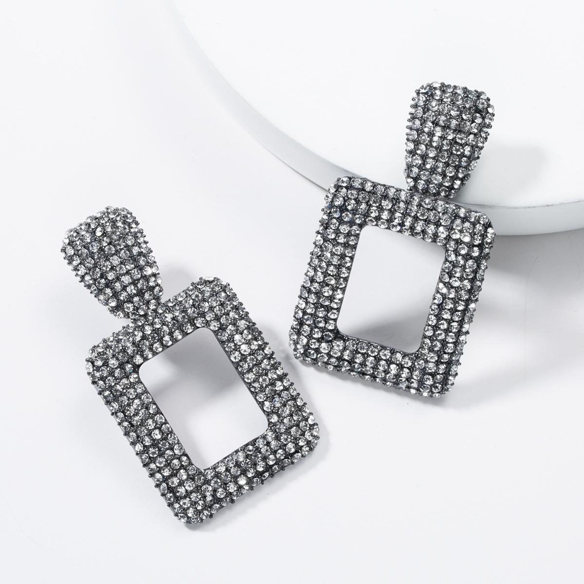 Large Silver Rhinestone Doorknockers