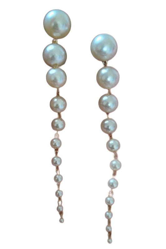 Fancy Pearl Duster Earrings