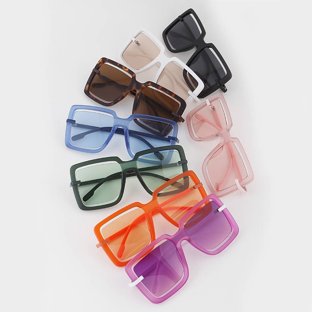 Retro Oversized Square Sunglasses