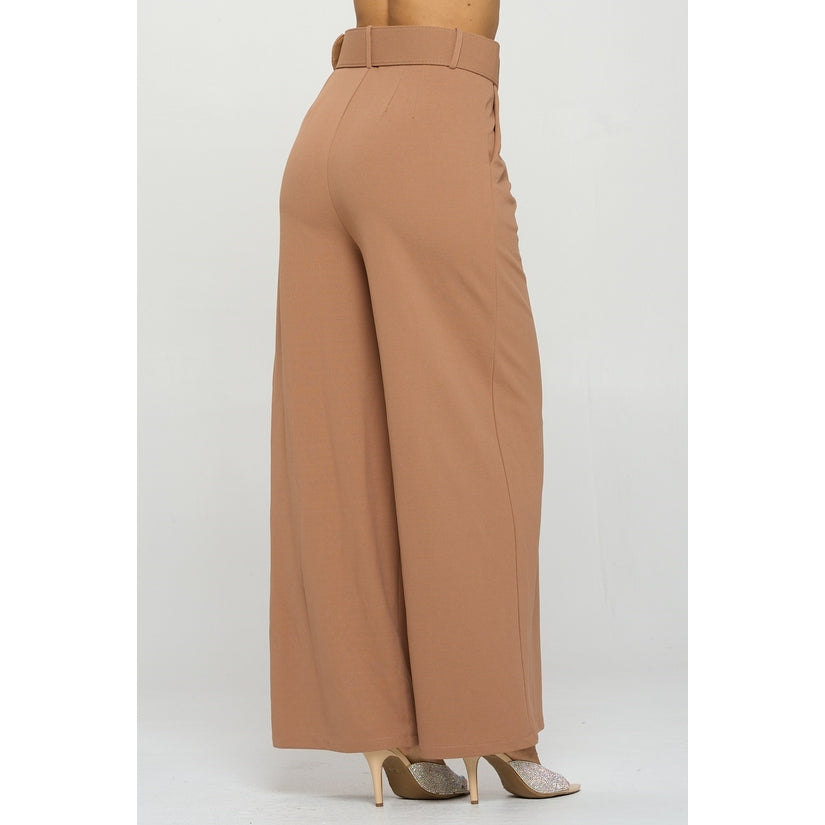 Melinda Wide Leg Belted Pant