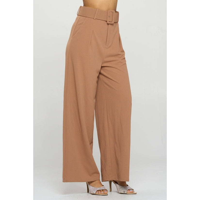 Melinda Wide Leg Belted Pant