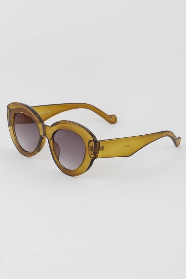 Cat Eye Glasses, Maggie Retro Cateye Sunglasses, Olive Color, Shop Yen US 2024