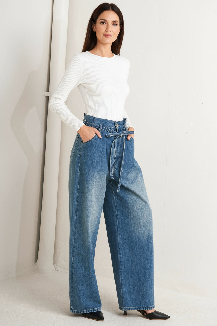 EVERYDAY CINCH DENIM PANTS
