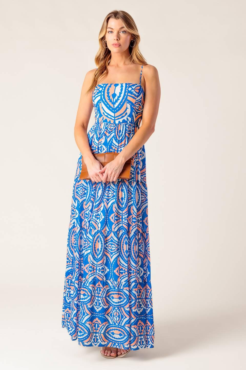 LAKESIDE PICNIC WOVEN MAXI DRESS