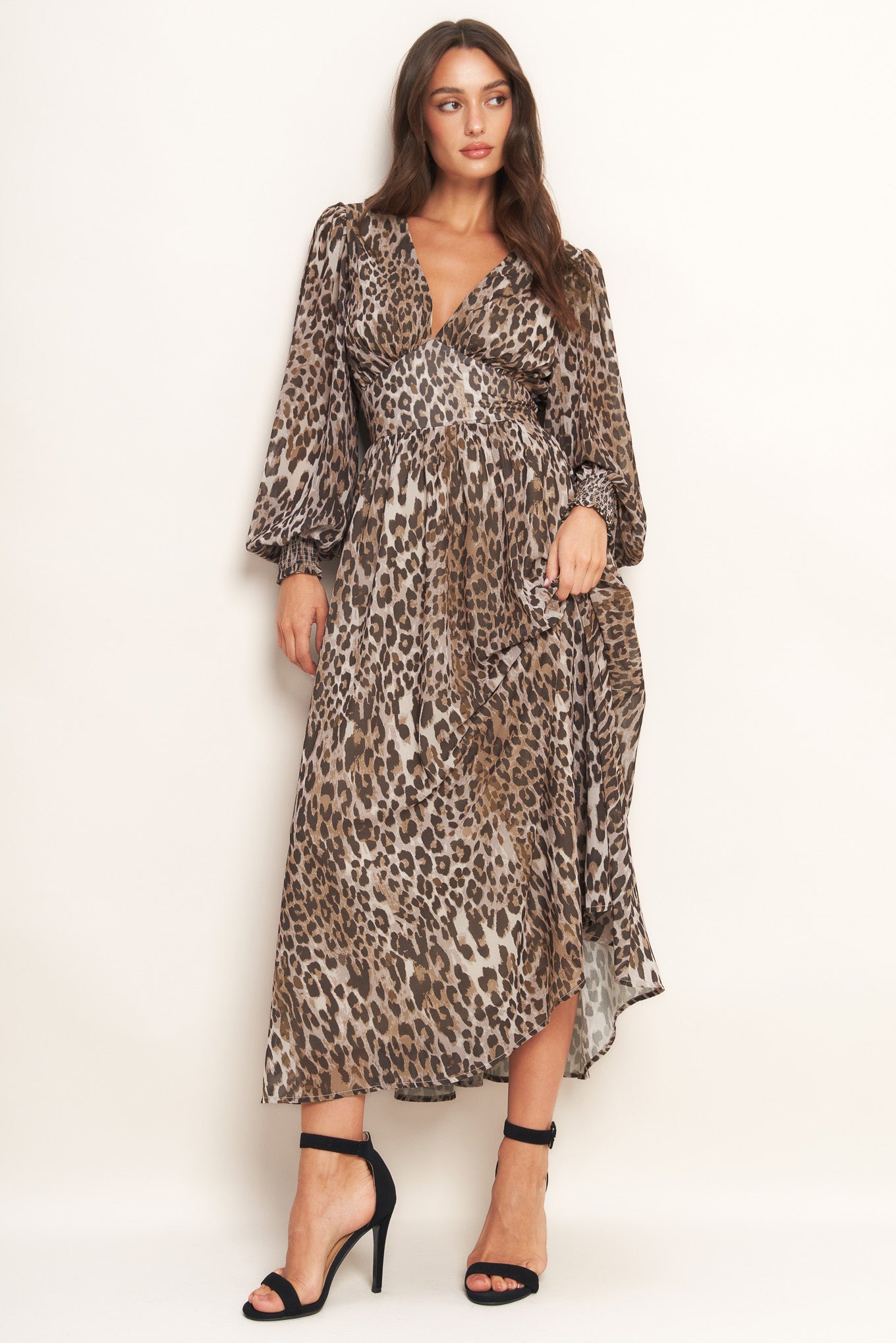 DESERT WALTZ WOVEN MIDI DRESS