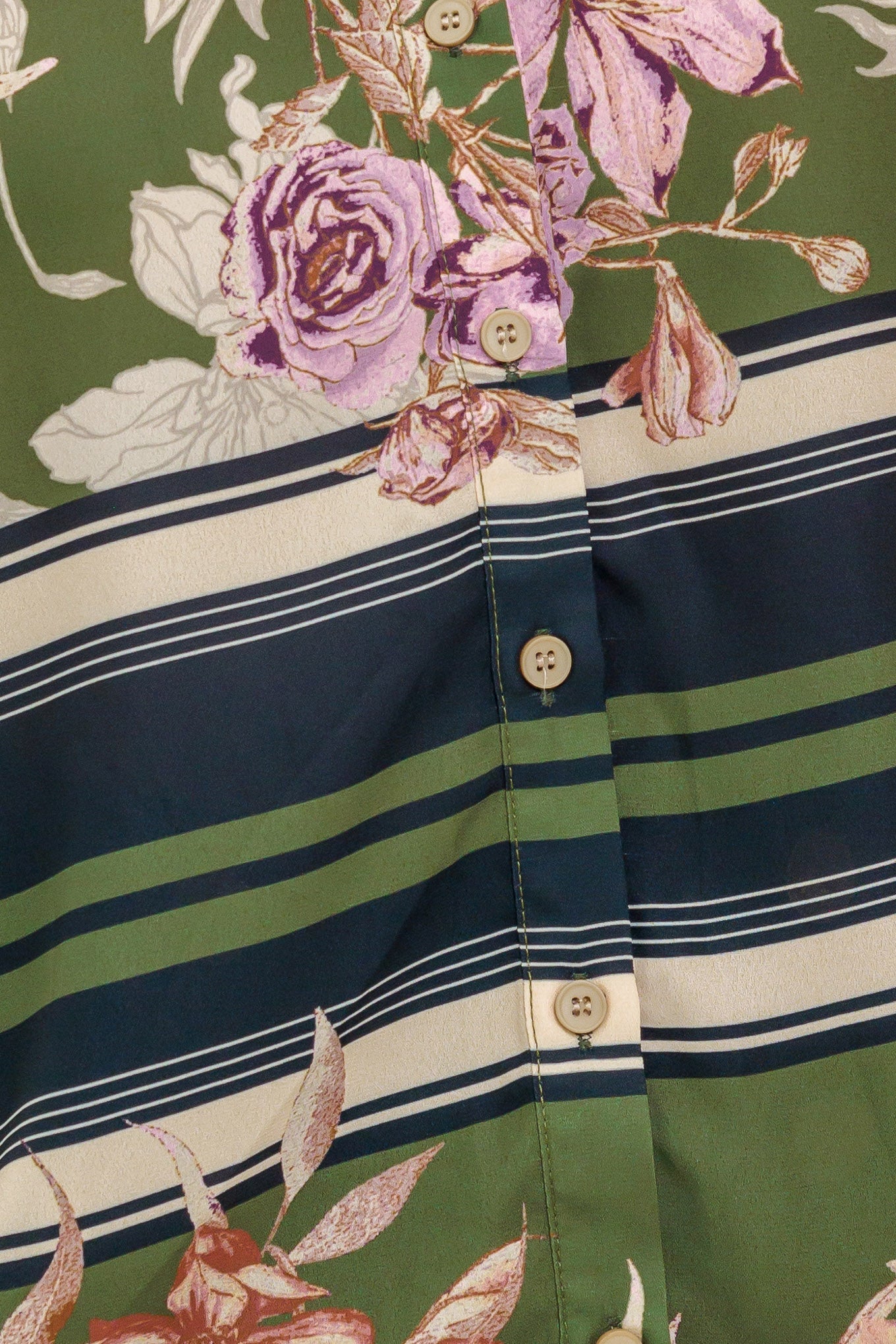 GARDEN CLUB FLORAL WOVEN TOP
