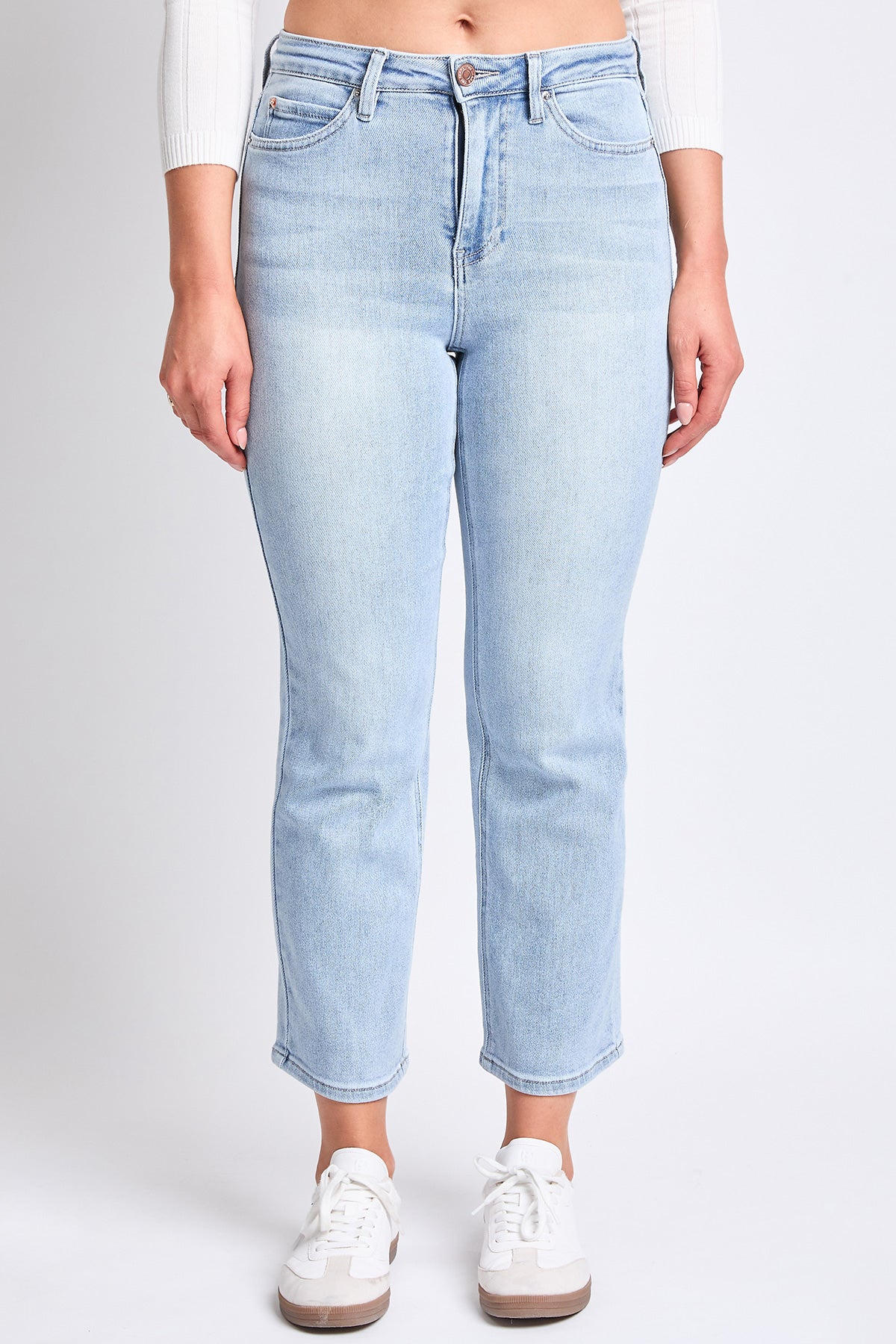 Women's Luxe High Rise Vintage Stretch Straight Leg Jeans