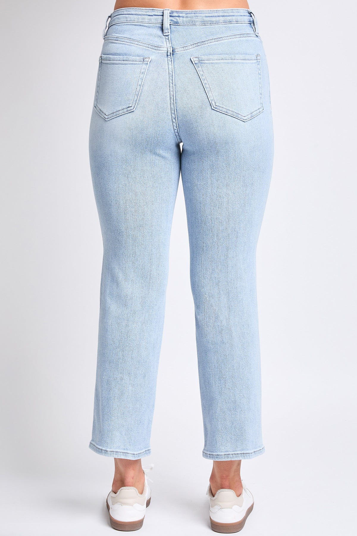 Women's Luxe High Rise Vintage Stretch Straight Leg Jeans