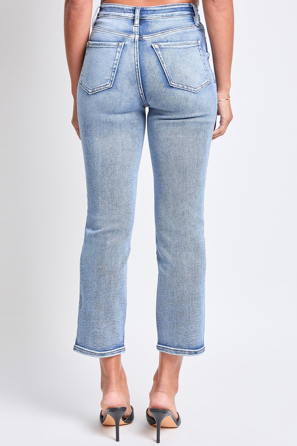 Women's Luxe High Rise Vintage Stretch Straight Leg Jeans