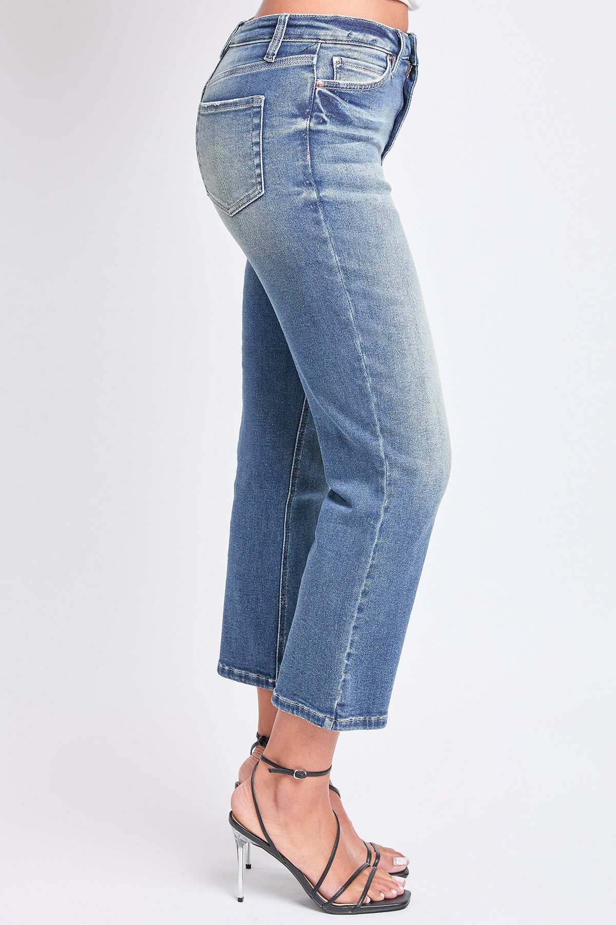 Women's Luxe High Rise Vintage Stretch Straight Leg Jeans