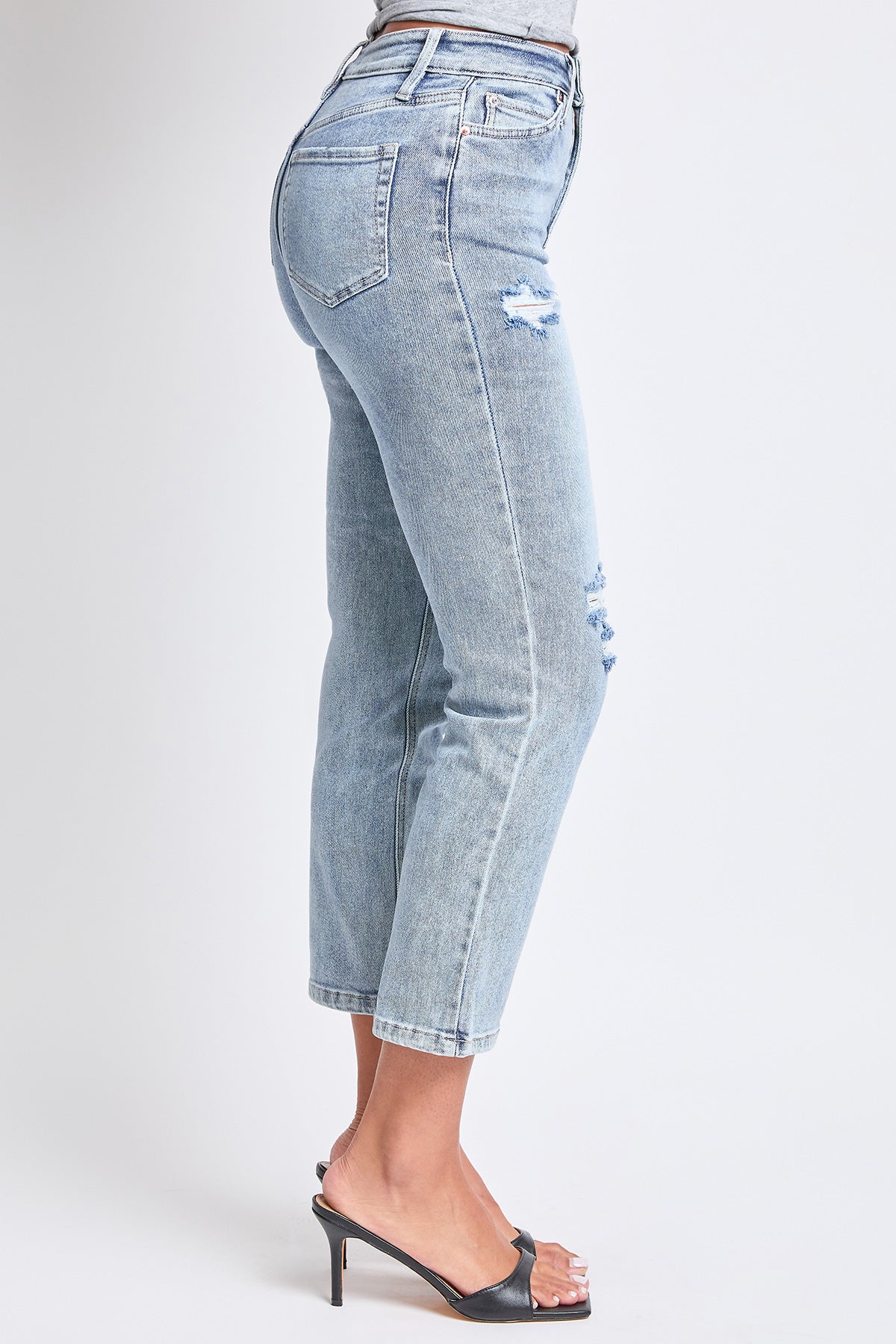 Women's Luxe High Rise Vintage Stretch Straight Leg Jeans