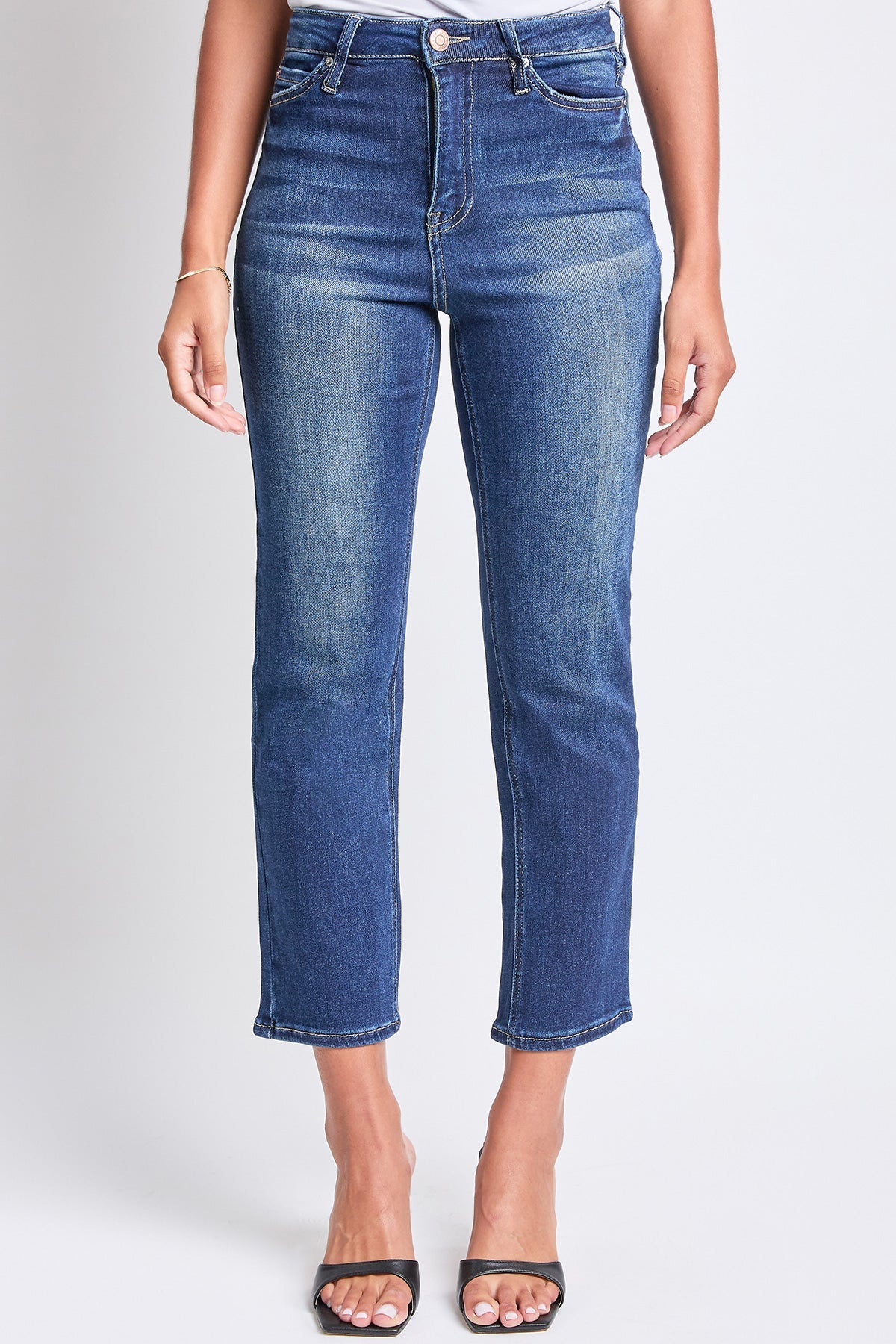 Women's Luxe High Rise Vintage Stretch Straight Leg Jeans