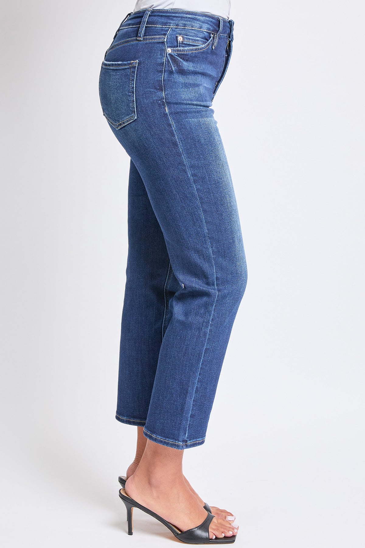 Women's Luxe High Rise Vintage Stretch Straight Leg Jeans