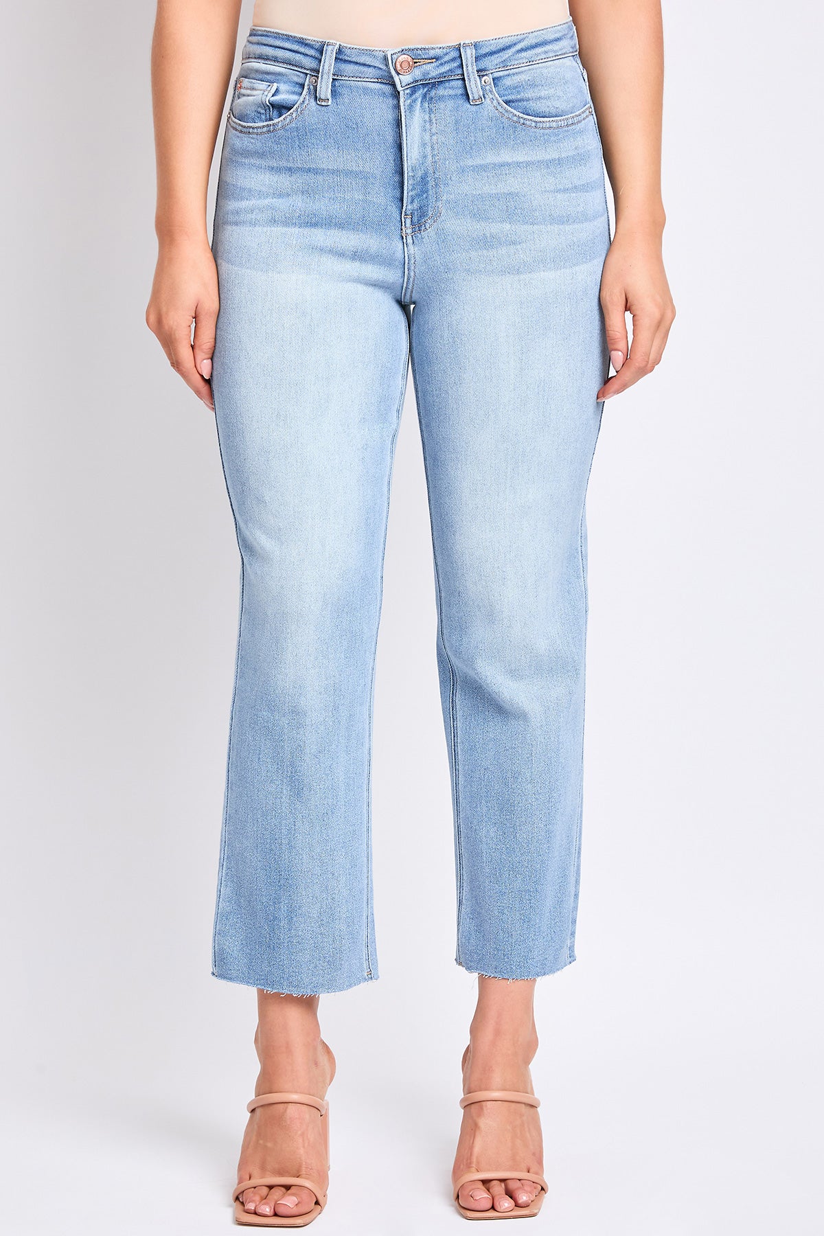 Women's Luxe Cropped Straight Leg Jeans