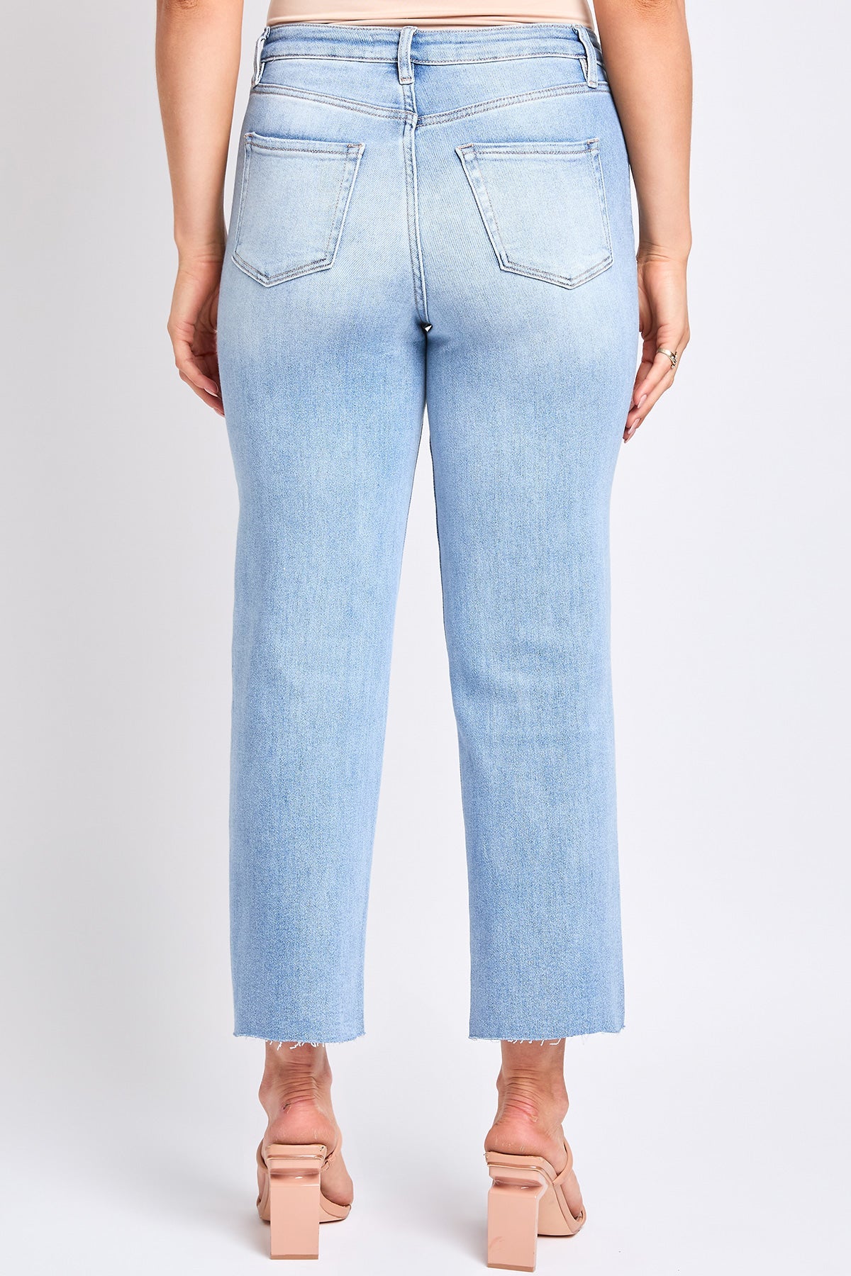 Women's Luxe Cropped Straight Leg Jeans