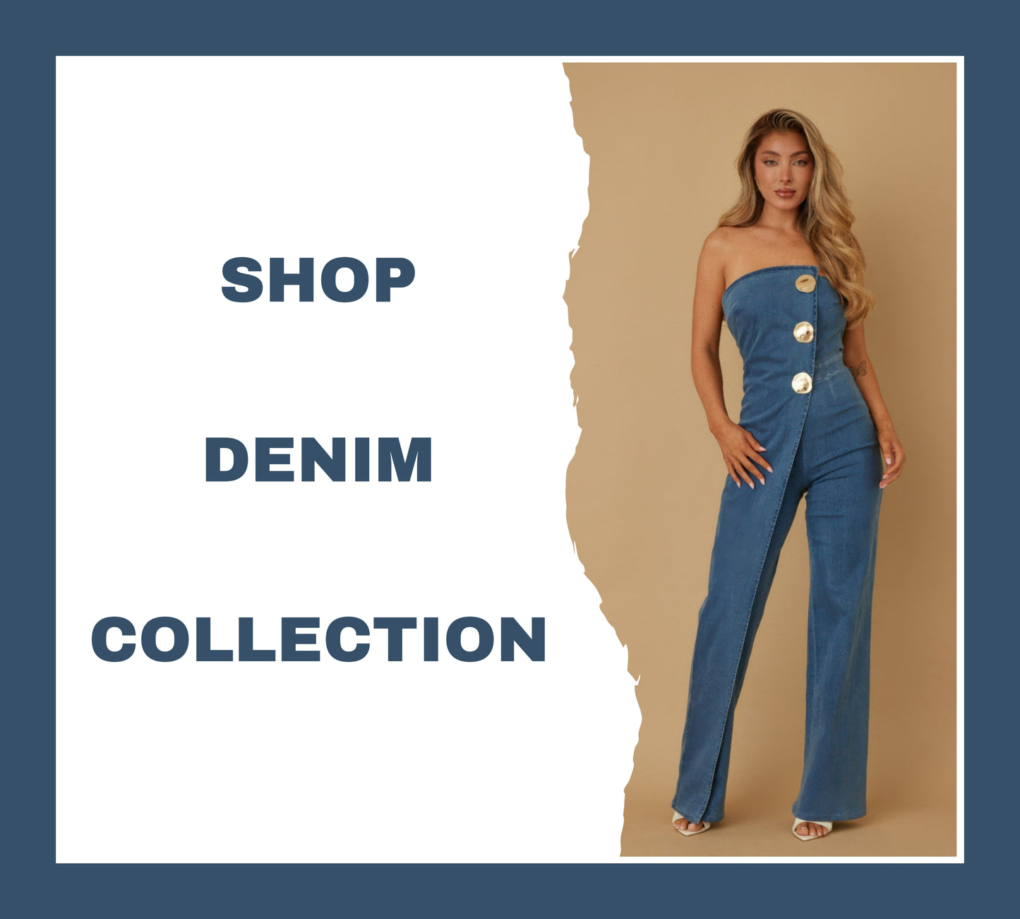 Open Flap Layer Strapless Jumpsuit