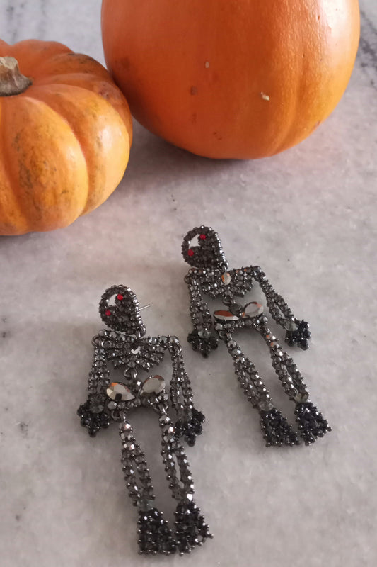 Spooky Dangle Skeleton Earrings
