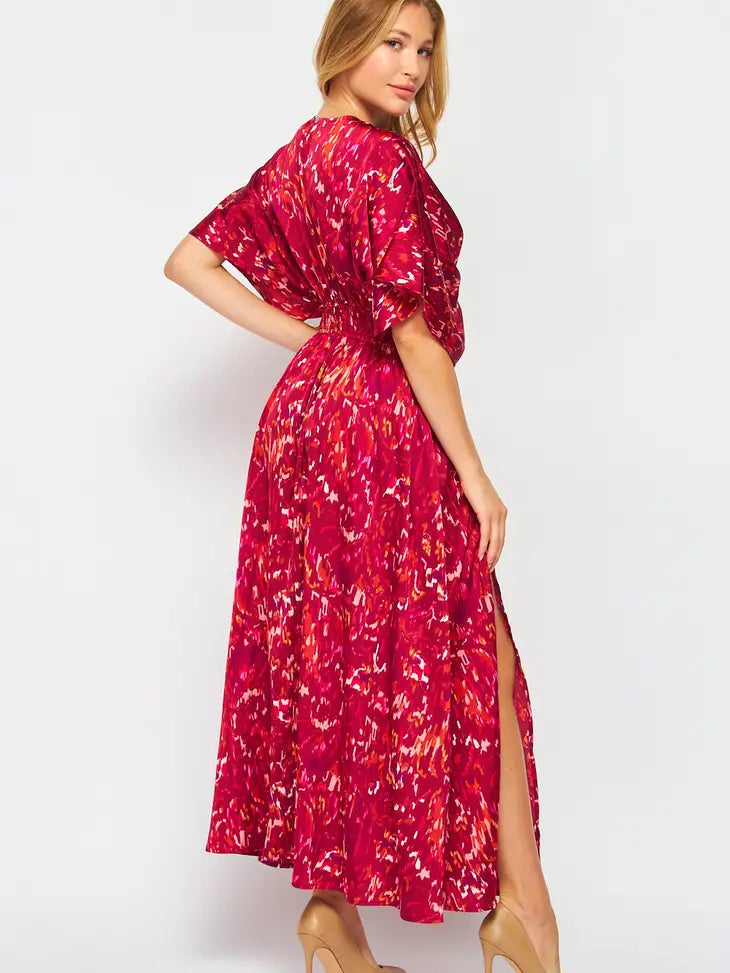 Dresses, New Dresses, Red Dress, Falling For You Woven Printed Maxi Dress