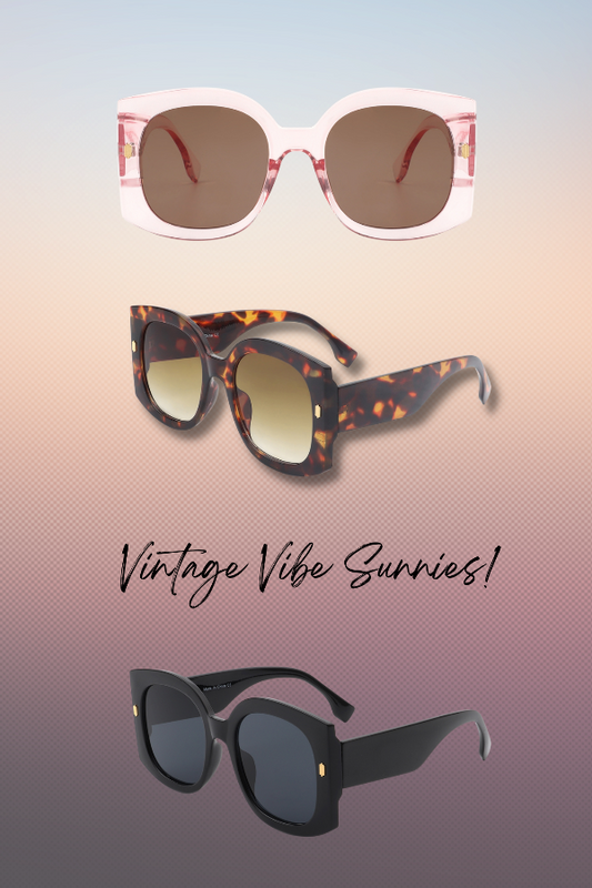 Eva Square Oversized Vintage Sunglasses
