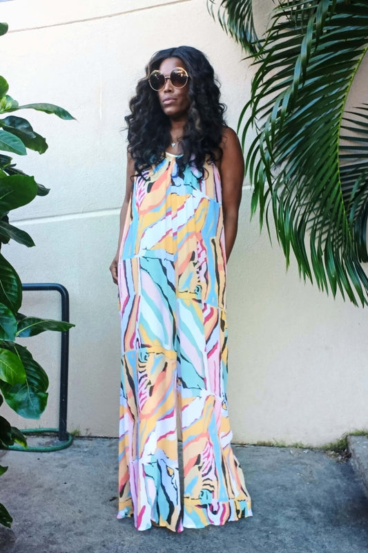 Jumpsuits, Jumpsuits And Rompers, Jackie Printed Wide Leg Jumpsuit