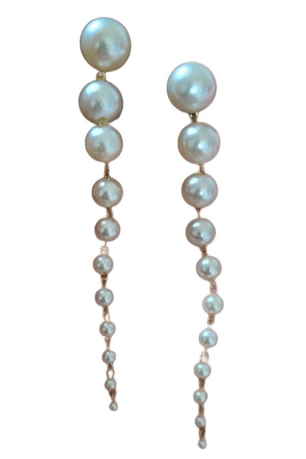 Fancy Pearl Duster Earrings