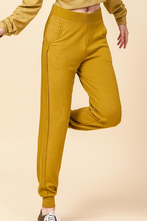 Lounge Babe Elastic Waist Side Stripe Jogger Pant bottoms Yen Store US 