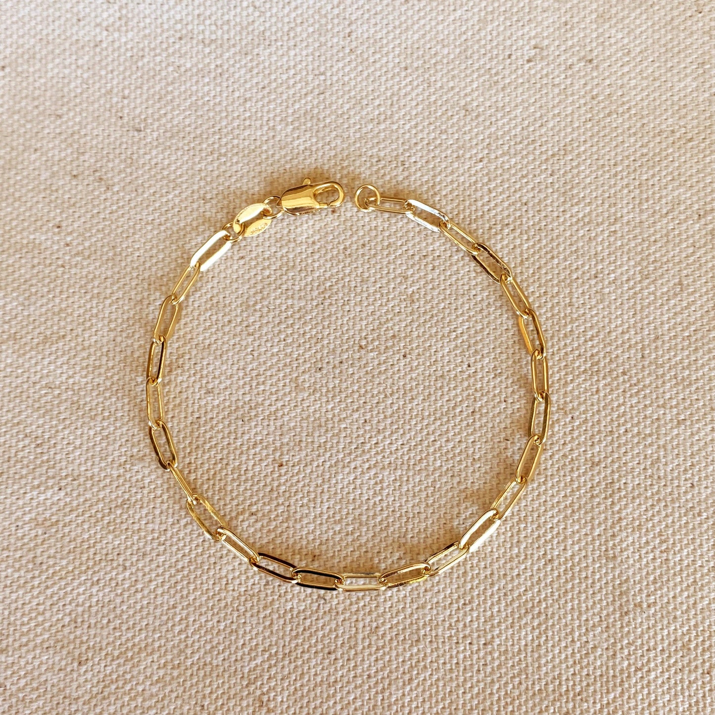 Jewelry, Paperclip Bracelet, Women's Jewelry, Gold Jewelry, 18k Gold Filled Short LInk Paperclip Bracelet