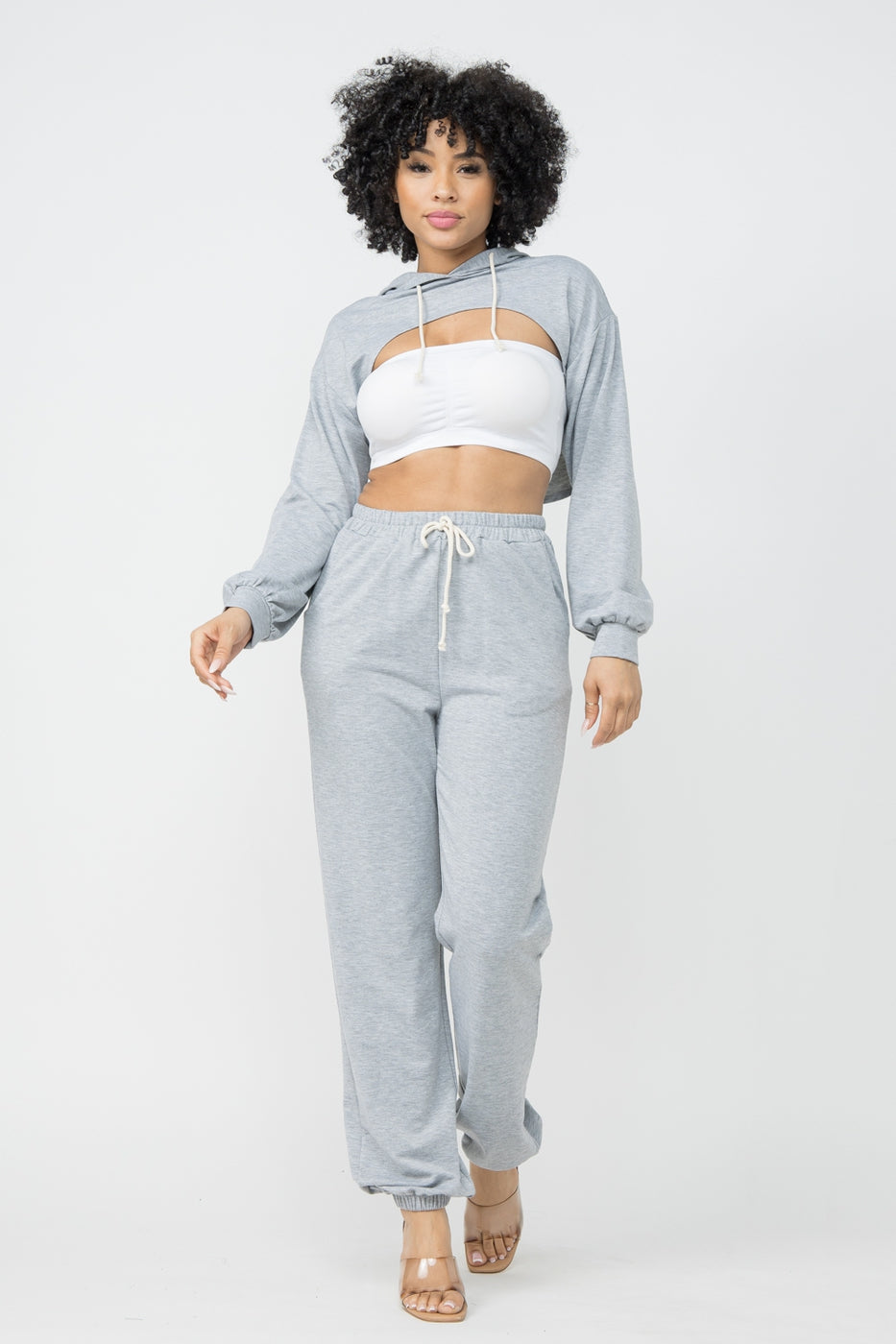 Downtown cropped sales hoodie